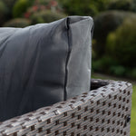 Aleria Left Hand Facing Rattan Corner Sofa And Table | Gray