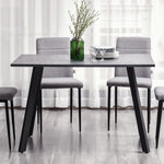 Rectangular Dining Table, Metal Legs, Spacious