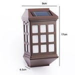 Solar Powered LED Fence Lights Deluxe Pack Of 4