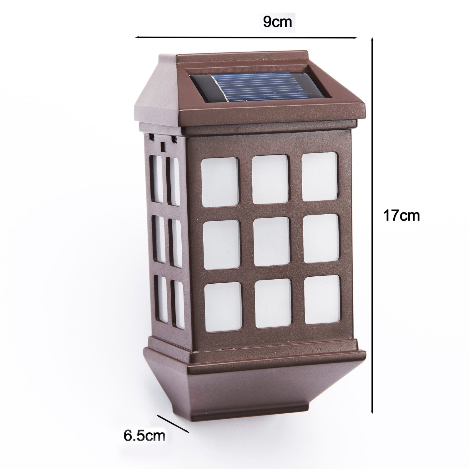 Solar Powered LED Fence Lights Deluxe Pack Of 4