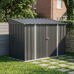 Breeins 10x5 FT Pent Roof Metal Garden Tool Storage Shed
