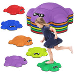6 Pcs Balance Stepping Stones, Stackable River Stones With Non-slip Edge | Multi