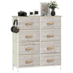 Fabric Chest Of Drawers, 8 Drawer Dresser For Bedroom | Natural