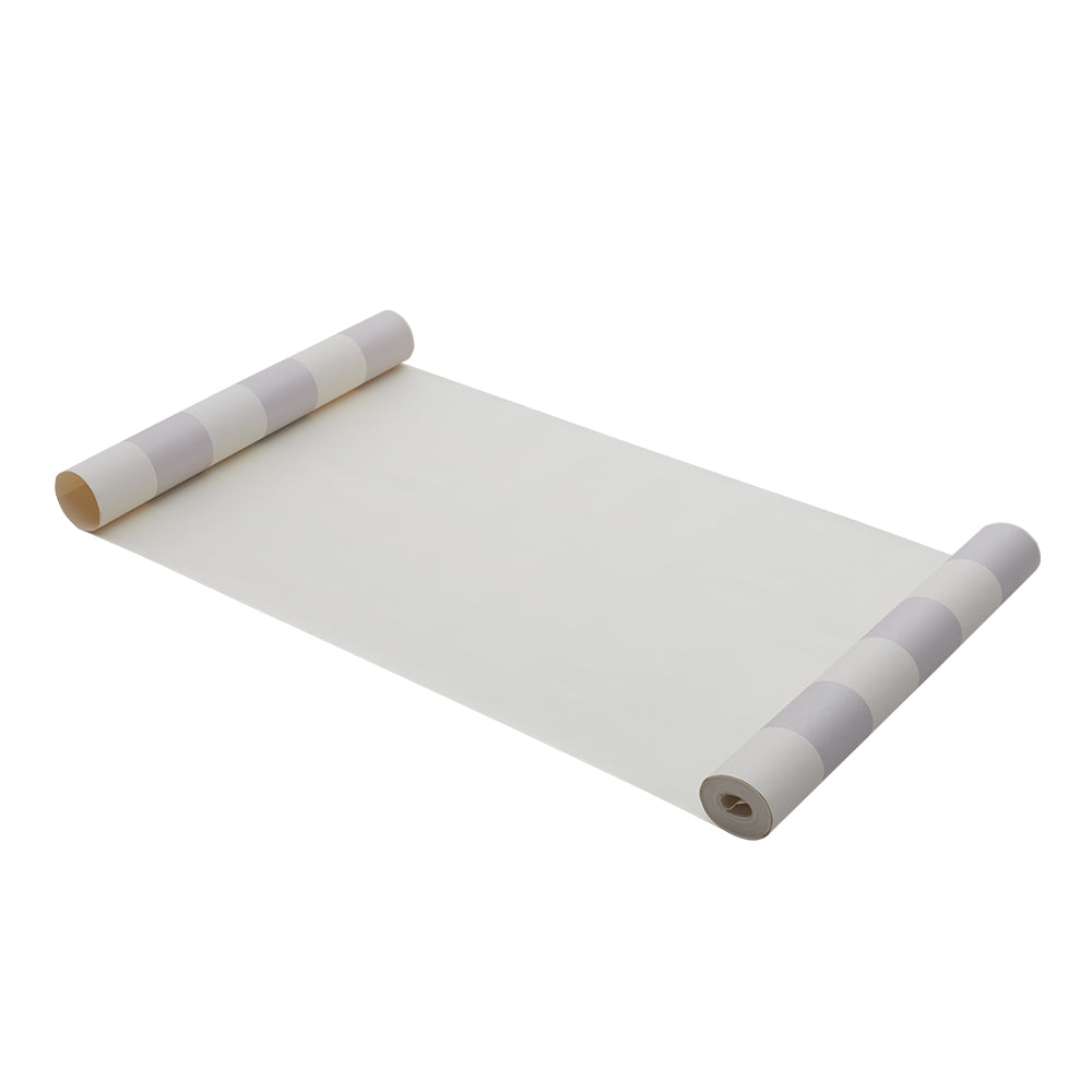 Lifeideas Pvc Grey And White Stripes Non-pasted Wallpaper Roll