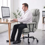 180kg Office Chair, Desk Chair With Lumbar Support | Grey