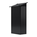 3x2ft Outdoor Metal Garden Storage Shed Small Garden Shed | Black