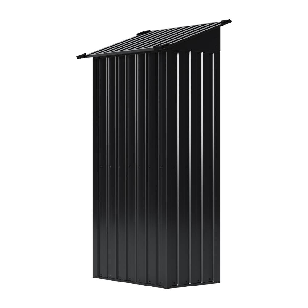 3x2ft Outdoor Metal Garden Storage Shed Small Garden Shed | Black