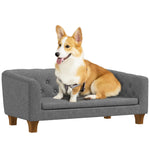 Dog Sofa Bed, Elevated Dog Couch For Small, Medium Dogs - Grey