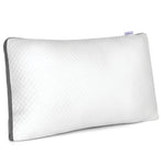 Cooling Memory Foam Pillow 70x45cm Adjustable Orthopaedic Support Washable Cover | Set-of-1 | White