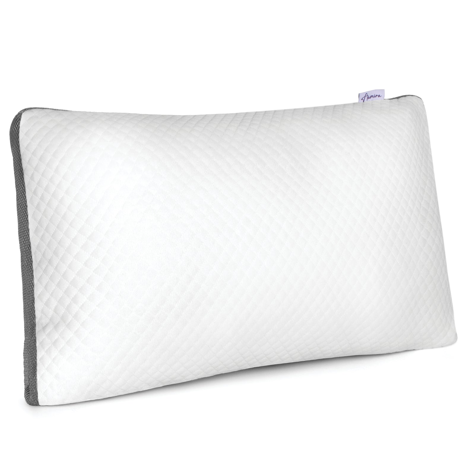 Cooling Memory Foam Pillow 70x45cm Adjustable Orthopaedic Support Washable Cover | Set-of-1 | White