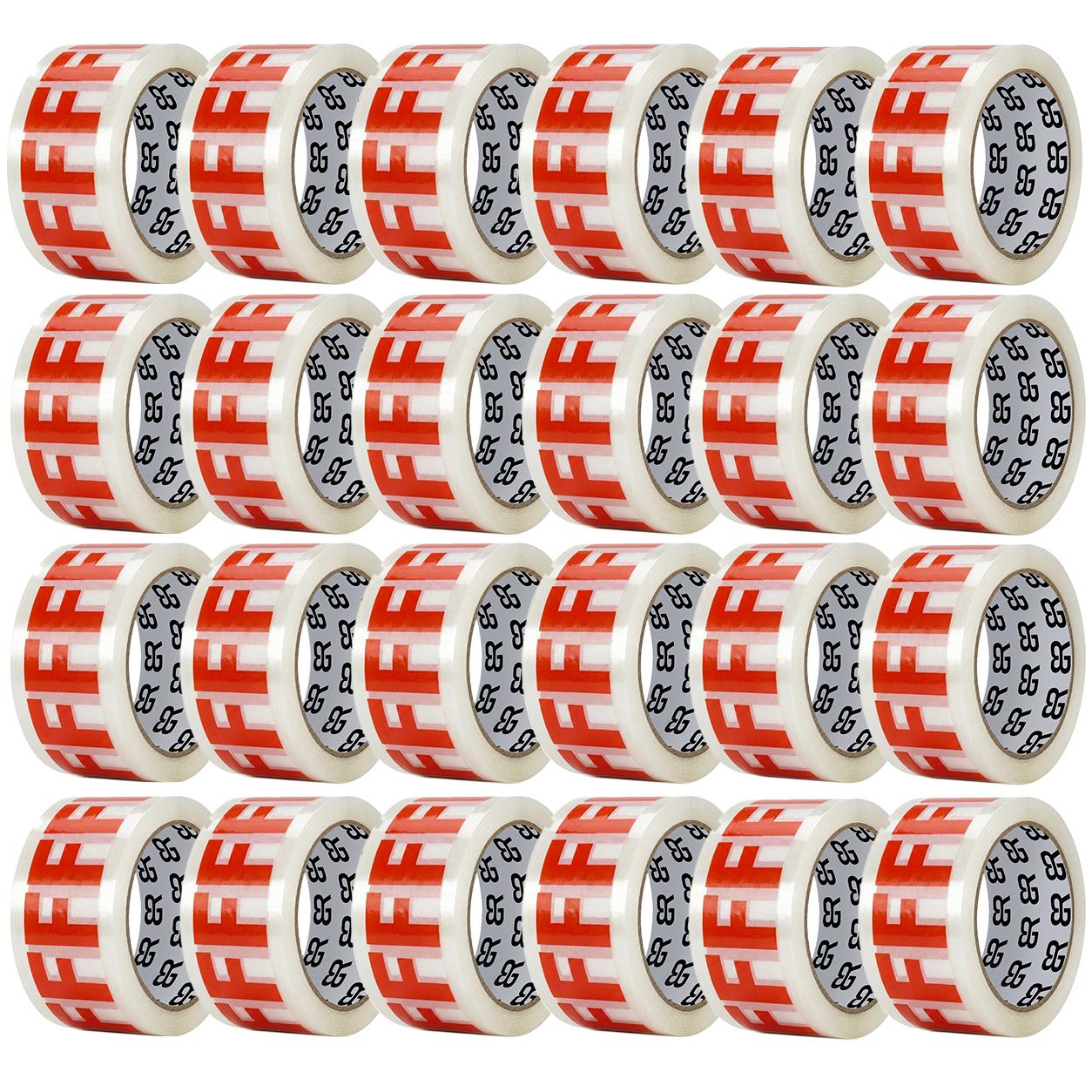 Fragile Tape 48mm X 66m Packing Tape For Parcels & Boxes | 24 Rolls