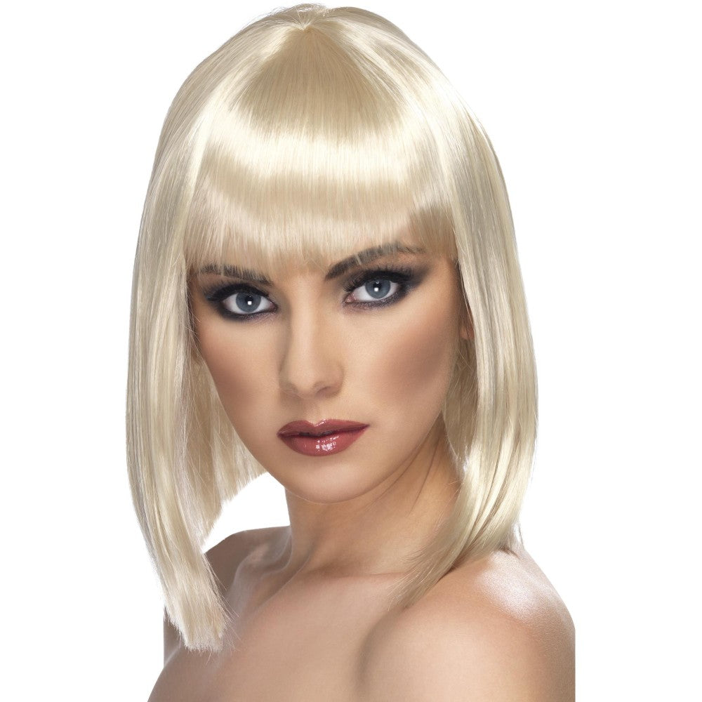 Glam Short Blunt Wig With Fringe | Blonde