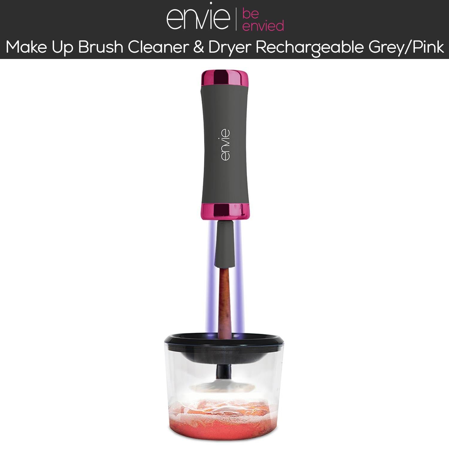 Make Up Brush Cleaner And Dryer Usb Rechargeable Pink