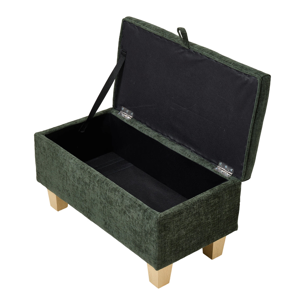 Breeins Chenille Upholstered Storage Ottoman