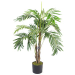 120cm Realistic Artificial Palm Tree With Pot With Silver Planter