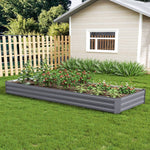 Metal Raised Bed Planter Box Large Bottomless Raised Bed Rectangular Metal Raised Garden Bed