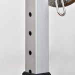 Portable Squat Rack With Wheels For Weight Lifting | Black