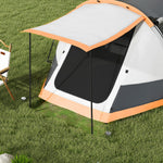 Tunnel Tent With Bedroom, Living Room And Porch For 3-4 Man | Orange
