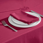 Plain Cotton Fabric 4 Napkins Set | 45cm x 45cm | Plum