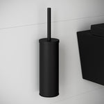 Toilet Brush, Wall-mounted, Matt Black, Logic Collection