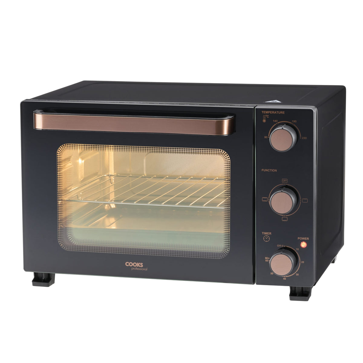Cooks Professional 28l Mini Oven - Electric Countertop Cooker 1500w