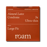 3 Pack Ultra Thin Condoms For Safer Sex & Contraception, Large Fit