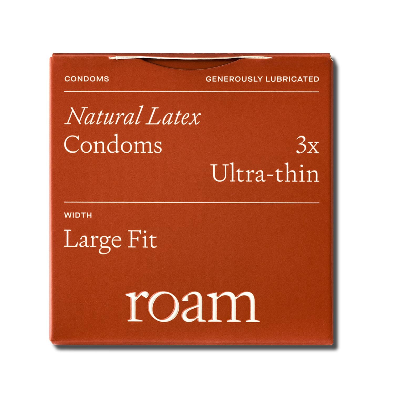 3 Pack Ultra Thin Condoms For Safer Sex & Contraception, Large Fit
