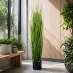 Artificial 130cm Natural Onion Grass Plant