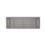 Modern Garden Bistro High Bar Table Grey - 120w X 40d X 105h Cm