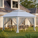 Outsunny 3.6 X 3.6m Pop-up Tent Gazebo Shelter Instant Canopy Steel