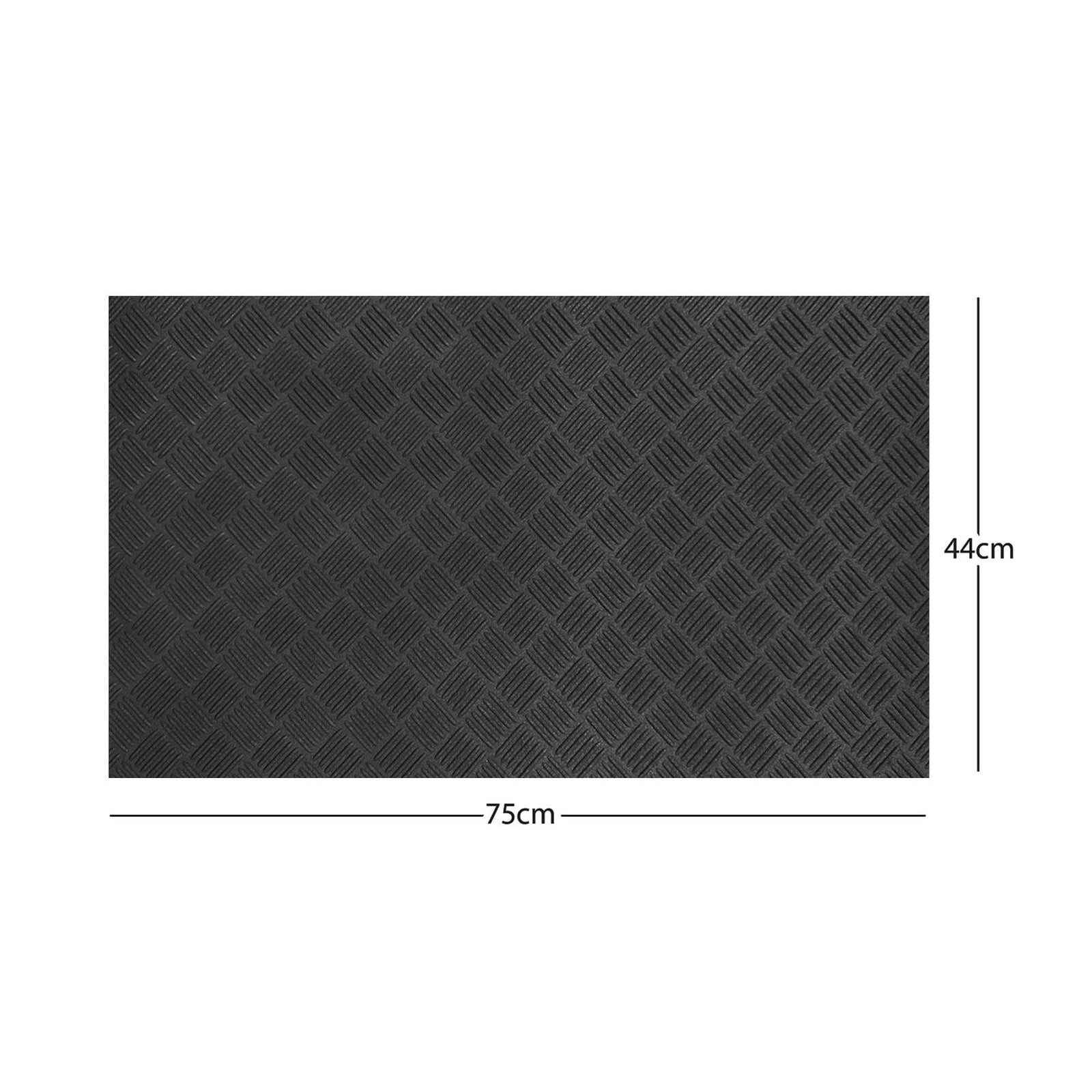 Eco Rubber Doormat | 75cm x 44cm | Black
