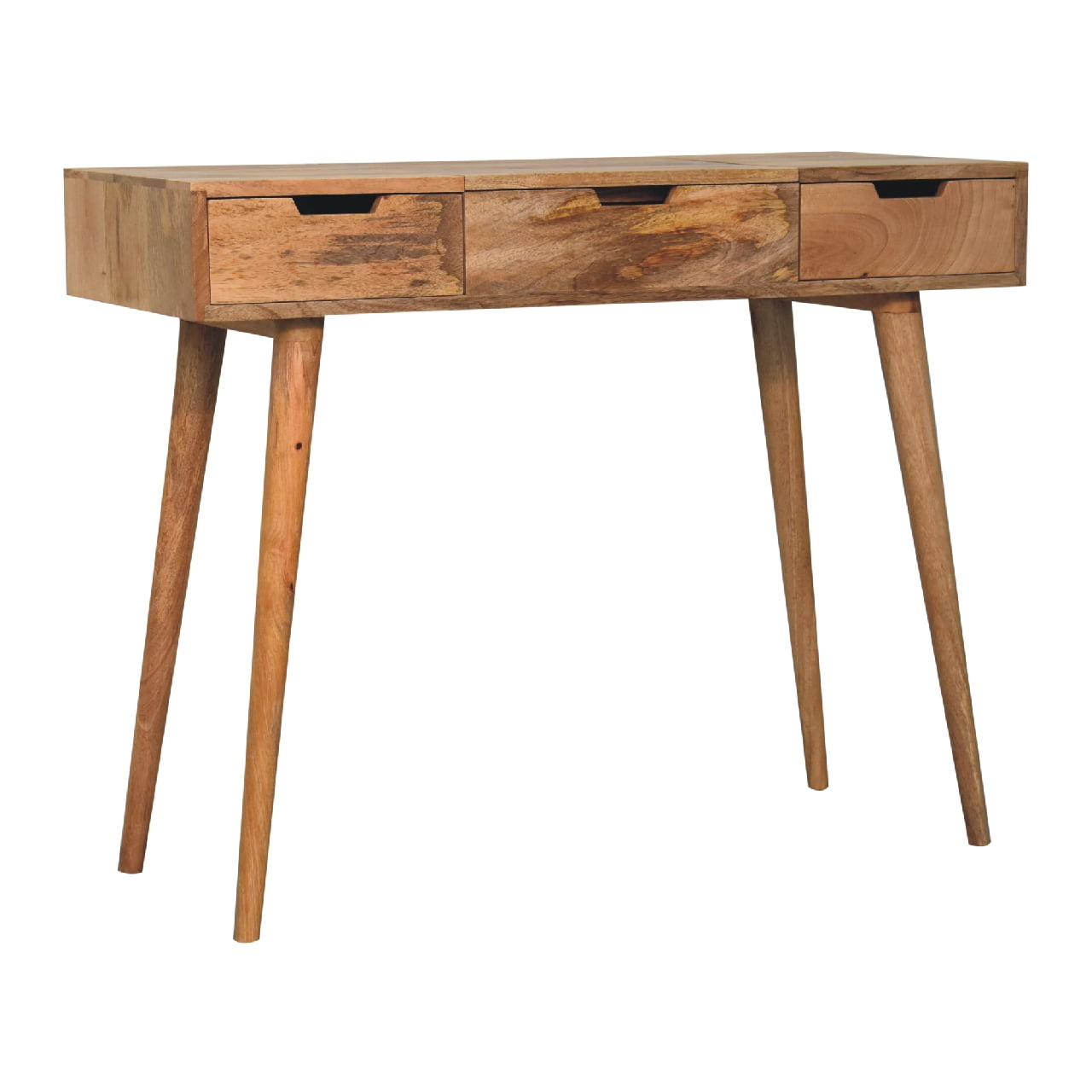 Solid Mango Wood Oak-ish Dressing Table