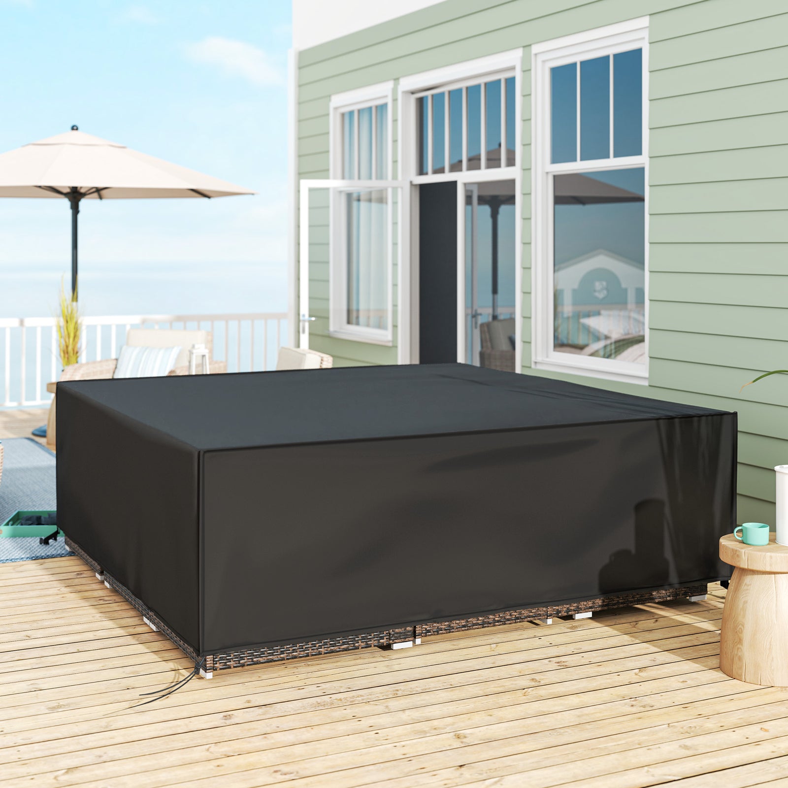 Large Square Cover Outdoor Furniture Waterproof Resist Fade