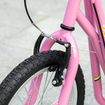 Teen Scooter Adjustable Height Dual Brakes Rubber Wheels Kickstand | Pink