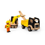 Wooden Construction Site Toy Bundle, Includes 4 Builders