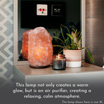 Himalayan Crystal Handcrafted Salt Lamp Wooden Base, Extra Large