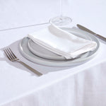 Plain Cotton Fabric 4 Napkins Set | 45cm x 45cm | White