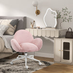 Fluffy Leisure Chair W/ Armrest | Pink