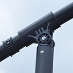 3m Cantilever Banana Parasol W/ Led Solar Lights | Brown