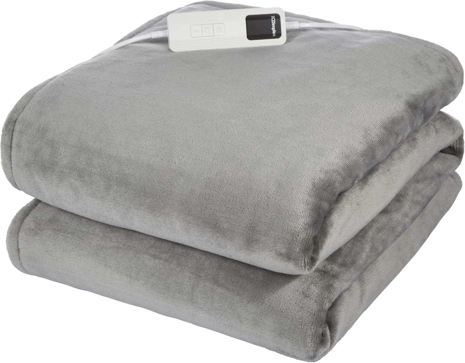 Super Cosy Washable Heated Throw With Timer - Grey