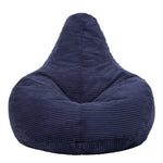 Dalton Cord Bean Bag Chair | Navy Blue