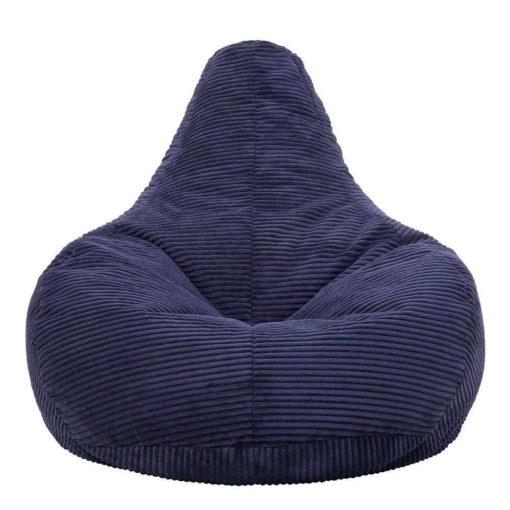 Dalton Cord Bean Bag Chair | Navy Blue