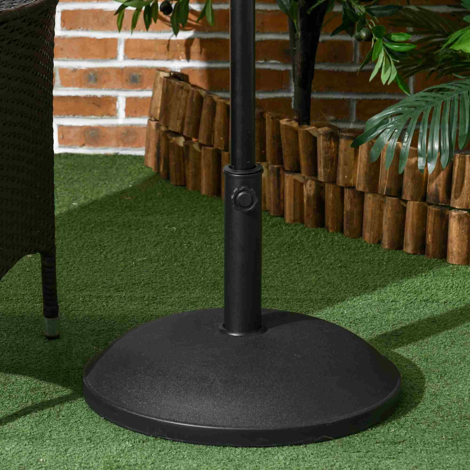 Parasol Base Concrete 25kg, Black