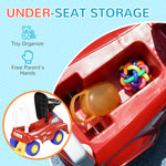Ride On Car Foot To Floor Design With Under Seat Storage, Red