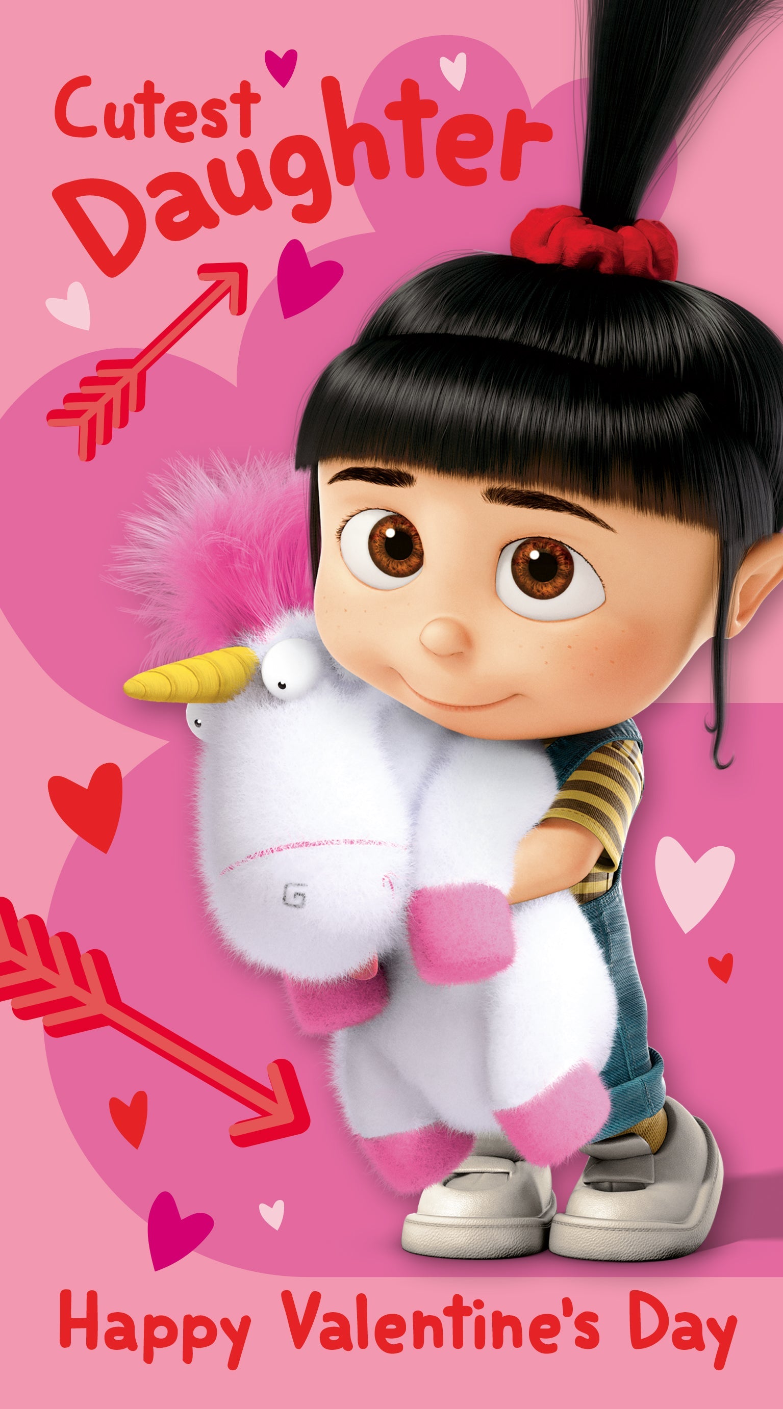 Minions 'cutest Daughter' Valentine's Day Card Official Product