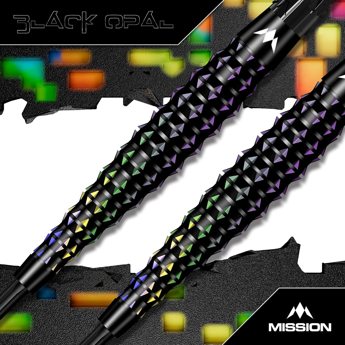 Opal Darts - Steel Tip - 95% Tungsten | 24g | Black