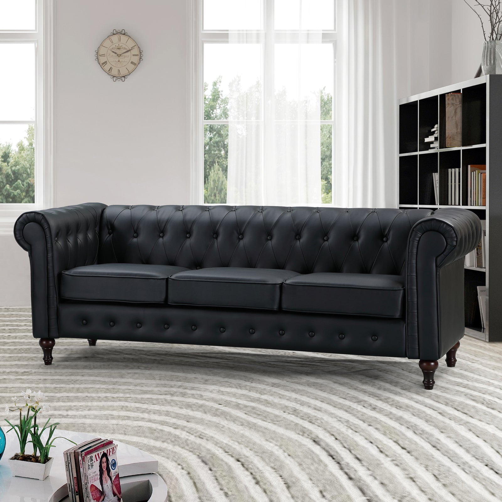 Richland 3 Seat Sofa | 3 | Black
