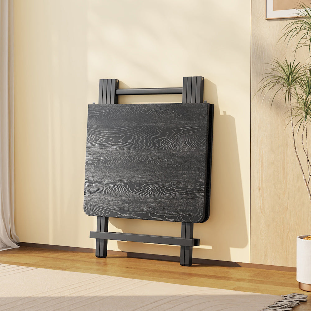 Folding Wooden Dining Table | 60cm x 100cm | Black