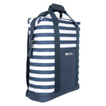 Contrast Striped Beach Cool Bag | One Size | NavyBlue