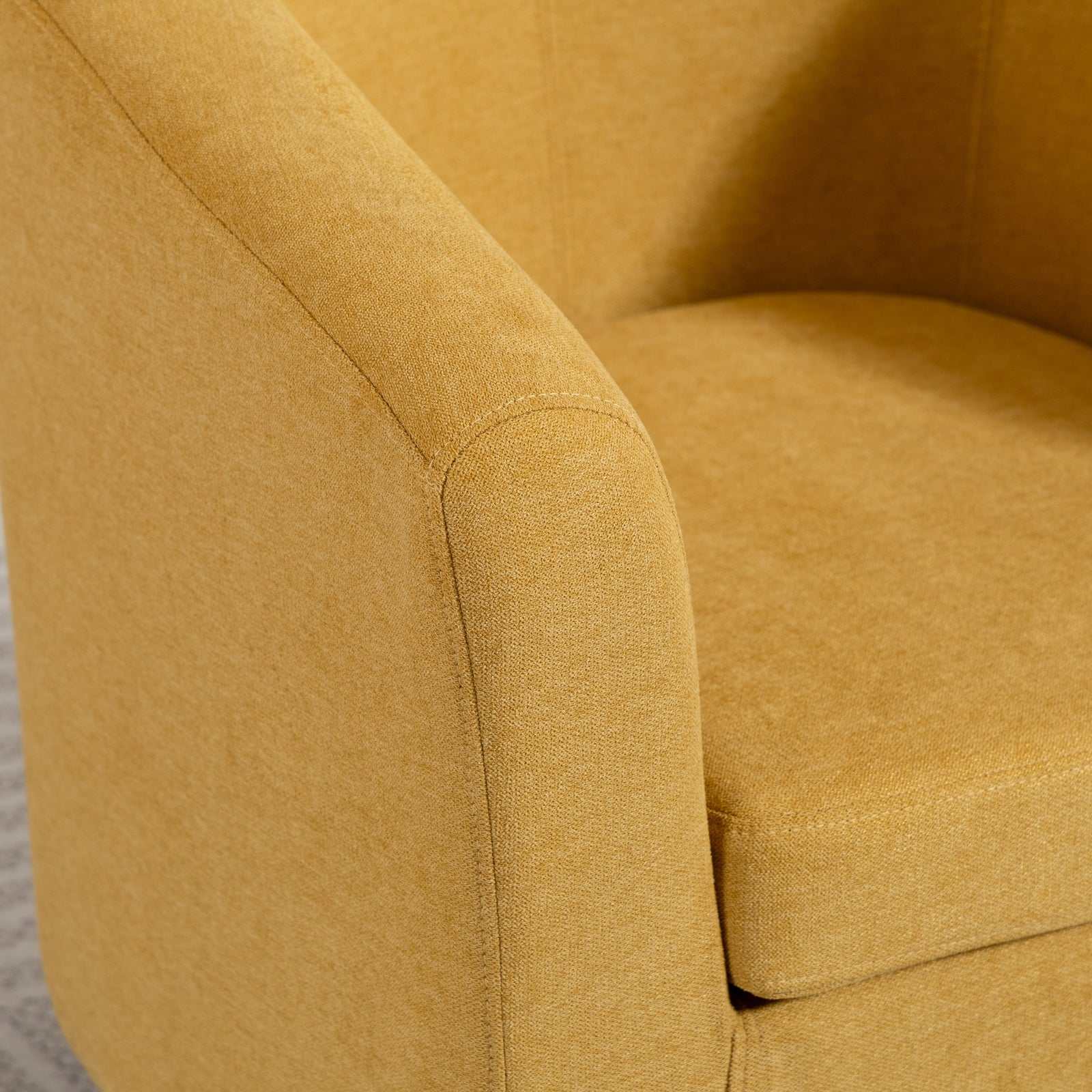 Millie Fabric Accent Chair | Yellow